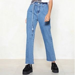 Nasty Gal Paper Bag Jeans